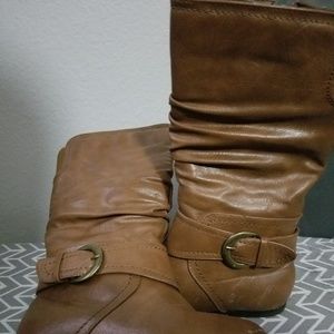 Girls Cognac Boots